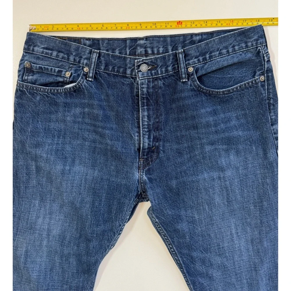 Levi's 514 Straight Fit 40x32 Jeans Men's Blue Denim Rare Blank R Red Tab ®